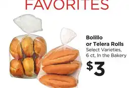 Food 4 Less Bolillo or Telera Rolls offer