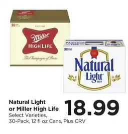 Food 4 Less Natural Light or Miller High Life offer