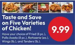 Stater Bros Taste and Save on Five Varieties of Chicken! offer