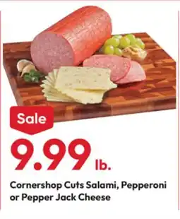 Stater Bros Cornershop Cuts Salami, Pepperoni or Pepper Jack Cheese offer