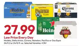 Stater Bros Modelo, Stella Artois, Corona, Heineken, Pacifico or Dos Equis offer