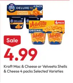 Stater Bros Kraft Mac & Cheese or Velveeta Shells & Cheese offer