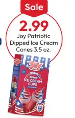 Stater Bros Joy Patriotic Dipped Ice Cream Cones offer