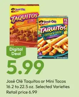 Stater Bros JosΓ© OlΓ© Taquitos or Mini Tacos offer