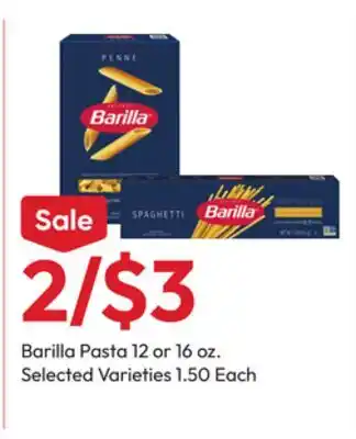 Stater Bros Barilla Pasta offer