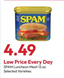 Stater Bros SPAM Luncheon Meat offer