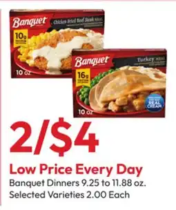 Stater Bros Banquet Dinners offer