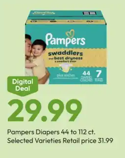 Stater Bros Pampers Diapers offer