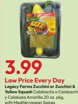 Stater Bros Legacy Farms Zucchini or Zucchini & Yellow Squash offer