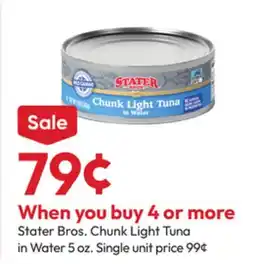 Stater Bros Stater Bros. Chunk Light Tuna offer