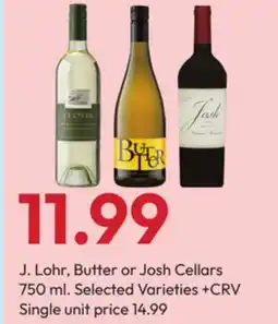 Stater Bros J. Lohr, Butter or Josh Cellars offer