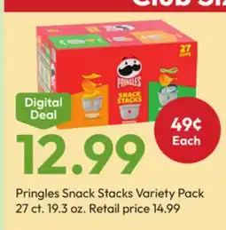 Stater Bros Pringles Snack Stacks Variety Pack offer
