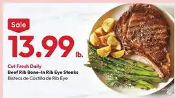 Stater Bros Beef Rib Bone-In Rib Eye Steaks offer