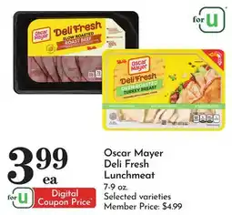 Pavilions Oscar Mayer Deli Fresh Lunchmeat offer