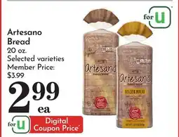 Pavilions Artesano Bread offer