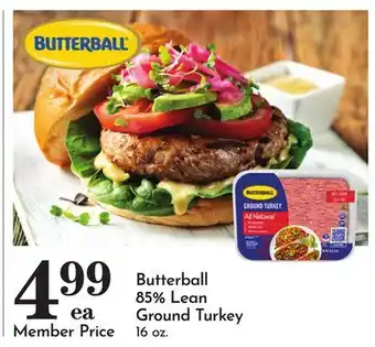 Pavilions Butterball 85% Lean Ground Turkey offer