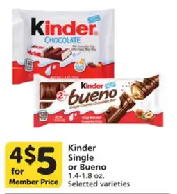Pavilions Kinder Single or Bueno offer