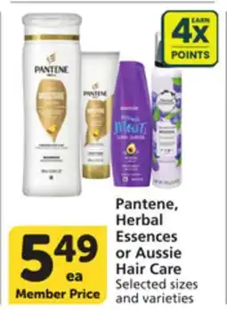 Pavilions Pantene, Herbal Essences or Aussie Hair Care offer