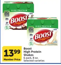 Pavilions Boost High Protein Shakes offer