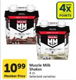 Pavilions Muscle Milk Shakes offer