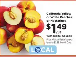 Ralphs California Yellow or White Peaches or Nectarines offer