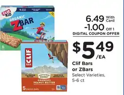 Ralphs Clif Bars or ZBars offer