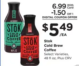 Ralphs Stok Cold Brew Coffee offer