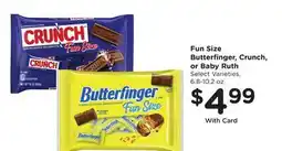 Ralphs Fun Size Butterfinger, Crunch, or Baby Ruth offer