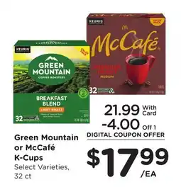 Ralphs Green Mountain or McCafé K-Cups offer