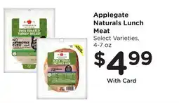 Ralphs Applegate Naturals Lunch Meat offer