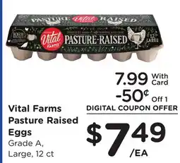 Ralphs Vital Farms Pasture Raised Eggs offer