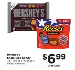 Ralphs Hershey's Share Size Candy offer