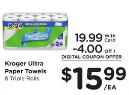 Ralphs Kroger Ultra Paper Towels offer