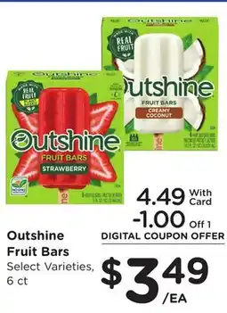 Ralphs Outshine Fruit Bars offer