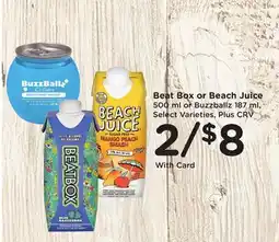Ralphs Beat Box or Beach Juice offer
