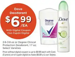 Ralphs Dove Deodorant offer