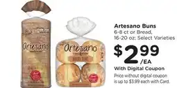 Ralphs Artesano Buns offer