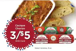 Ralphs Cacique Chorizo offer
