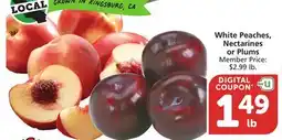 Albertsons White Peaches, Nectarines or Plums offer