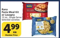 Albertsons Rana Pasta Meal Kit or Lasagna offer