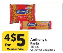 Albertsons Anthony's Pasta offer