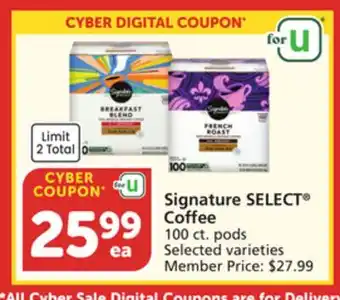 Albertsons Signature SELECT Coffee offer