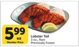 Albertsons Lobster Tail offer