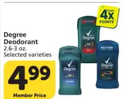 Albertsons Degree Deodorant offer