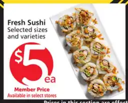 Albertsons Fresh Sushi offer