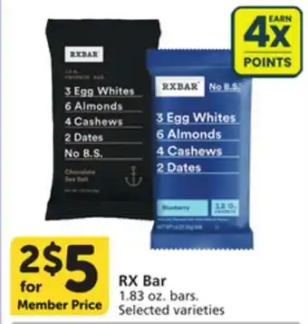 Albertsons RX Bar offer