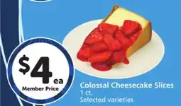 Albertsons Colossal Cheesecake Slices offer