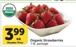 Albertsons Organic Strawberries offer