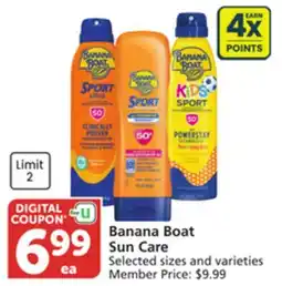Albertsons Banana Boat Sun Care offer