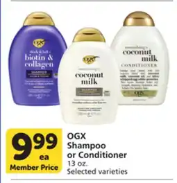 Albertsons OGX Shampoo or Conditioner offer